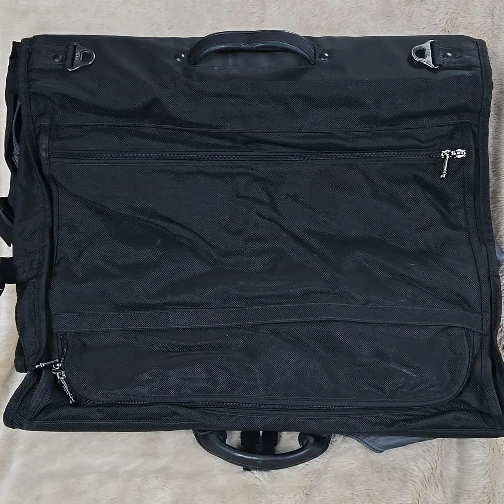 Tumi Ballistic Nylon Black Garment Bag Luggage Travel Suitcase